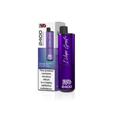 Blackcurrant Menthol IVG 2400 Disposable Vape 