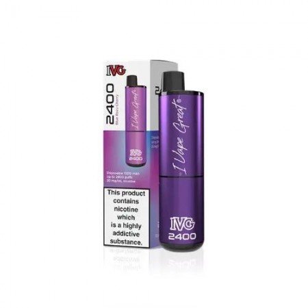 Blue Razz Cherry IVG 2400 Disposable Vape 