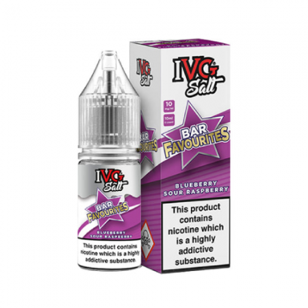 Blueberry Sour Raspberry Nic Salt E-Liquid by IVG Bar Salt Favourites 