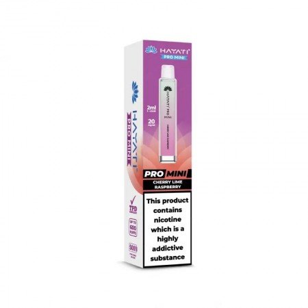 Cherry Lime Raspberry Hayati Crystal Pro Max Mini Disposable Vape 20mg 600 Puffs