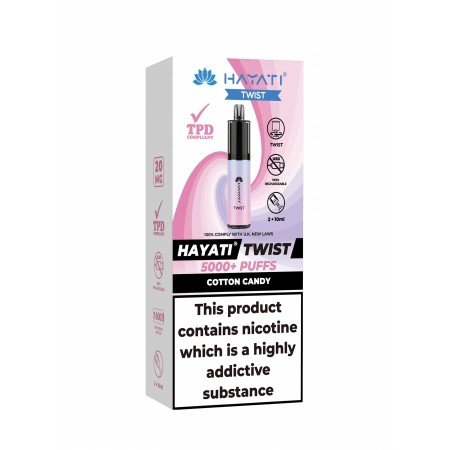 Cotton Candy Hayati Twist 5000 Disposable Vape Pod Kit - 20mg 