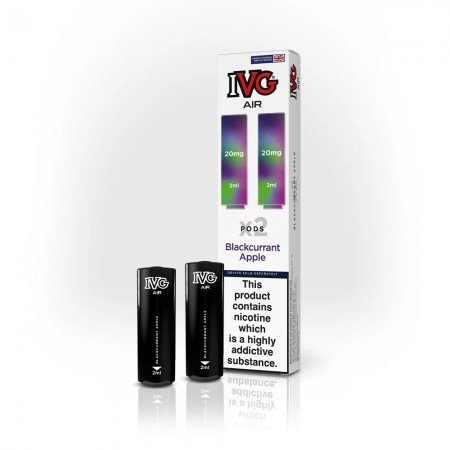 Blackcurrant Apple IVG Air Prefilled Disposable Vape Pods 20mg (Pack Of 2)