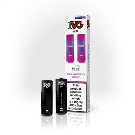 Blue Raspberry Cherry IVG Air Prefilled Disposable Vape Pods 20mg (Pack Of 2)