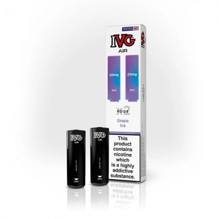 Grape Ice IVG Air Prefilled Disposable Vape Pods 20mg (Pack Of 2)