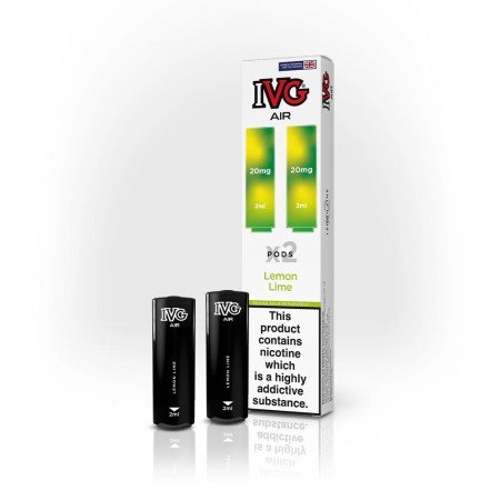 Lemon Lime IVG Air Prefilled Disposable Vape Pods 20mg (Pack Of 2)