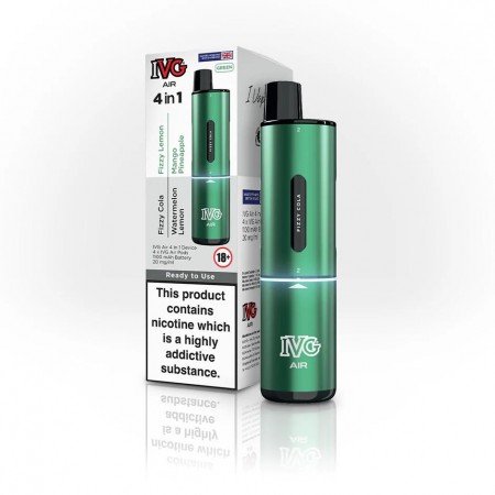 Green IVG Air 4 in 1 Rechargeable Disposable Vape Starter Kit