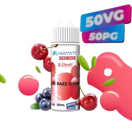 Blue Razz Cherry 50/50 E-liquid Hayati Pro Max 100ml