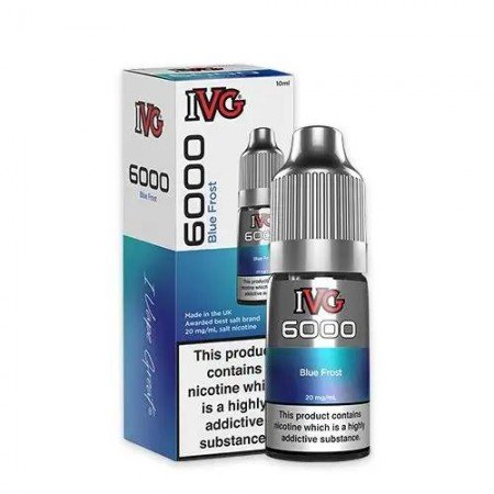 Blue Frost Nic Salt E-Liquid by IVG 6000 Bar Salts 