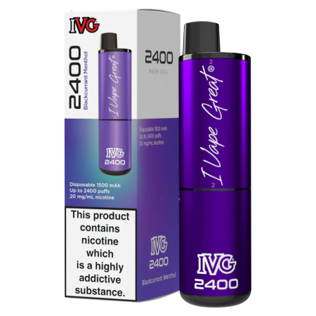 Blackcurrant Edition IVG 2400 Disposable Vape 