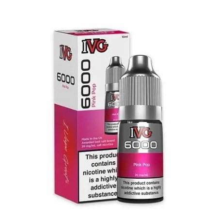 Pink Pop Nic Salt E-Liquid by IVG 6000 Bar Salts 