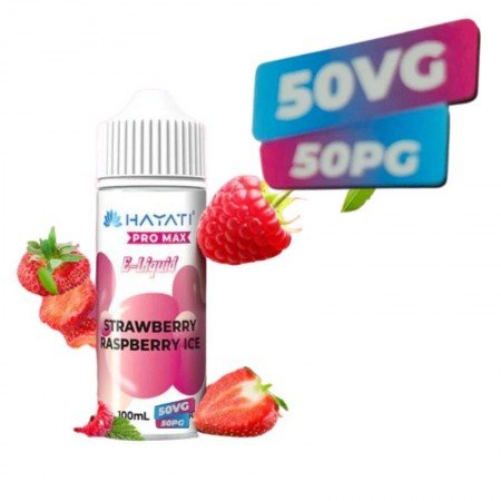 Strawberry Raspberry Ice 50/50 E-liquid Hayati Pro Max 100ml